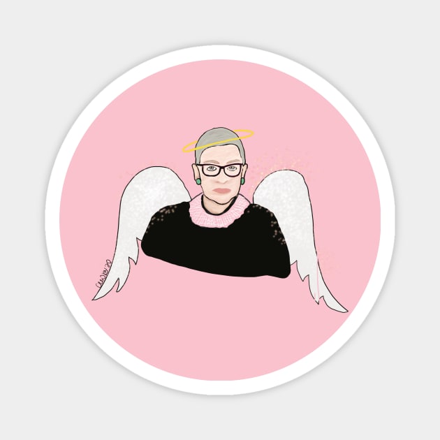 RIP RBG Magnet by Christine Borst Creative Studio